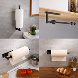 DS BS Paper Towel Holder Under Cabinet with Damping Effect