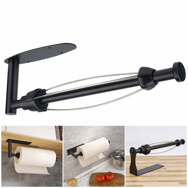 DS BS Paper Towel Holder Under Cabinet with Damping Effect