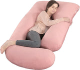 DS BS Pregnancy Pillows U-Shape Full Body Pillow-Pink