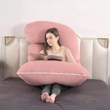 DS BS Pregnancy Pillows U-Shape Full Body Pillow-Pink
