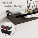 DS BS Floating Bathroom Shelves Wall Mounted with Wire Basket