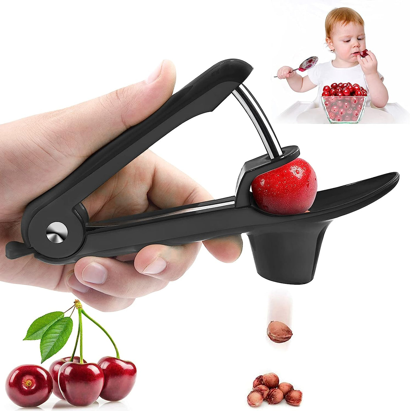 DS BS Multi-Function Fruit Pit Remover Cherry Pitter Tool