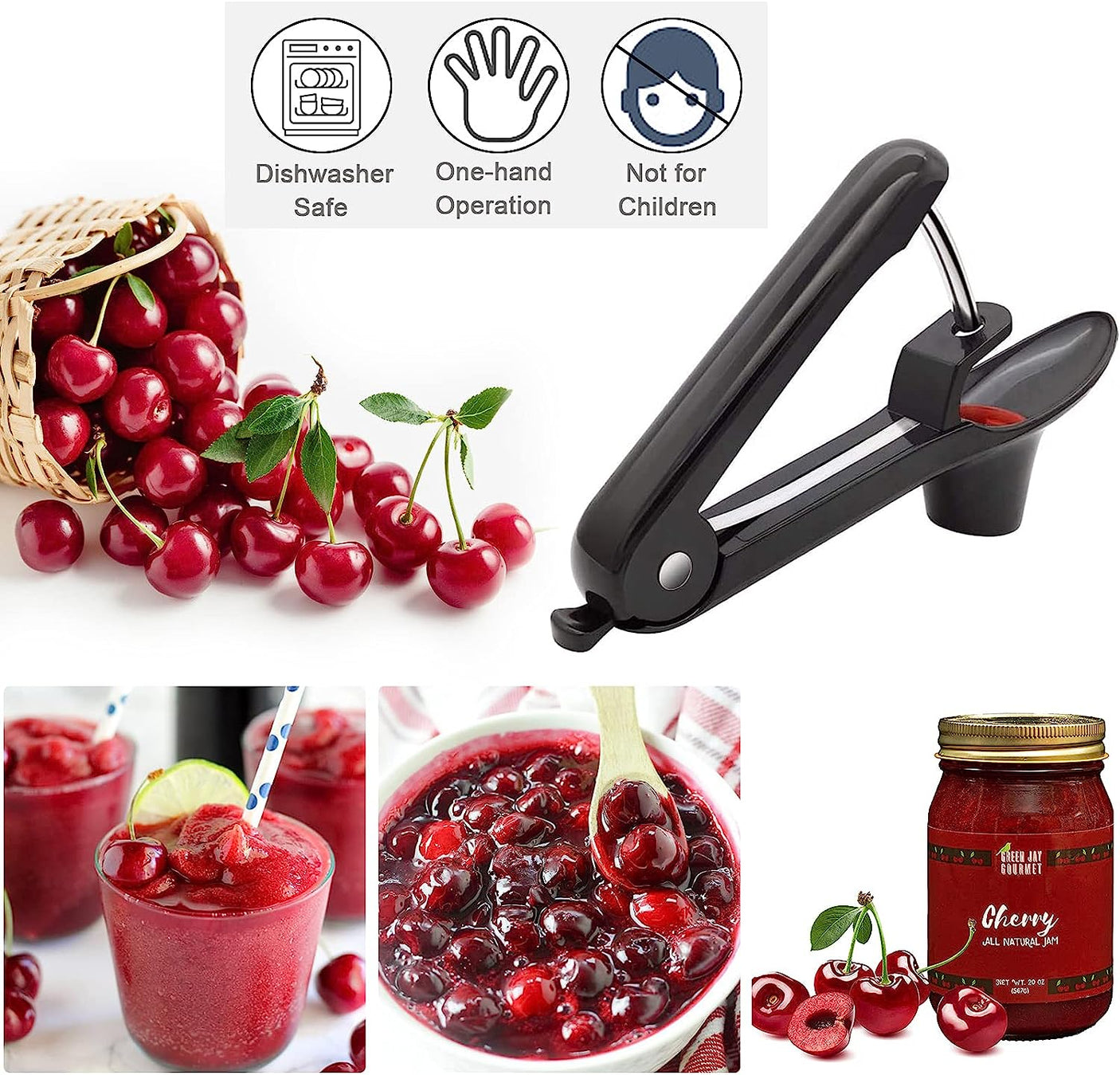 DS BS Multi-Function Fruit Pit Remover Cherry Pitter Tool