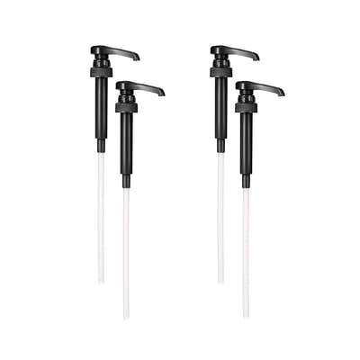 DS BS 4Pack Syrup Pump Dispenser Pumps For 750ML Bottles-Black