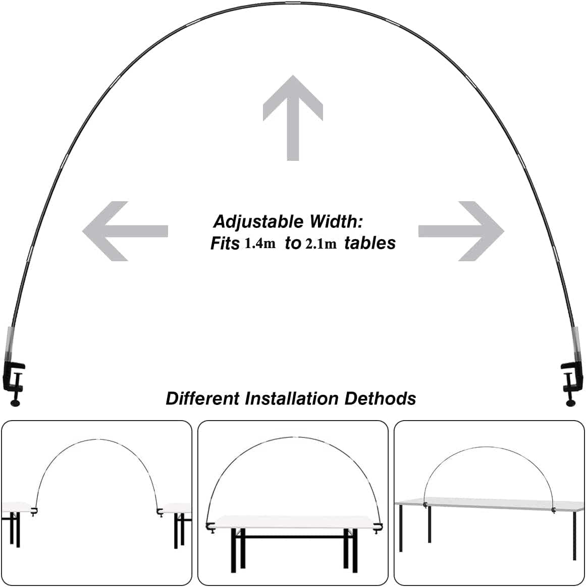 DS BS Adjustable Table Balloon Arch Holder Kit