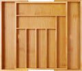 DS BS Bamboo Expandable Drawer Organizer for Utensils-9 Compartments