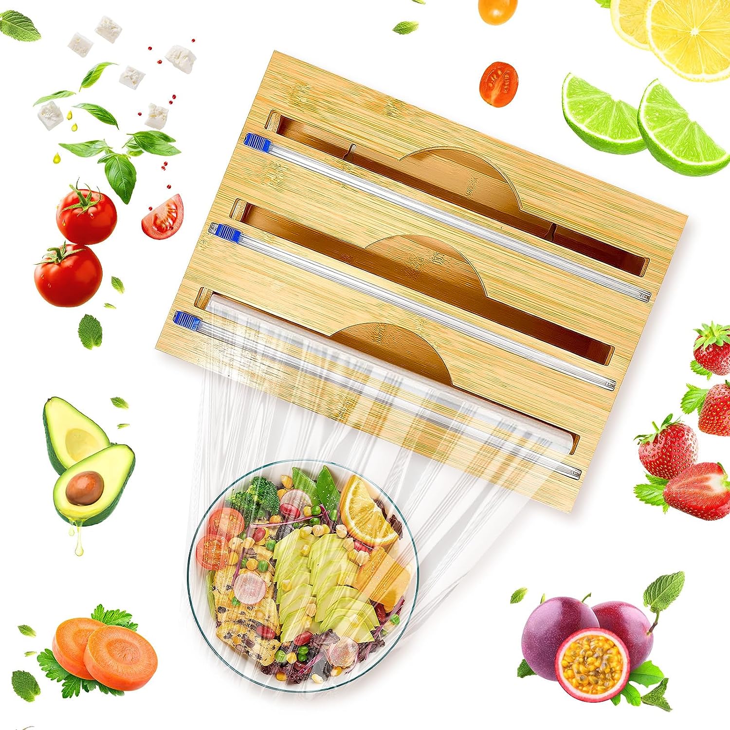 DS BS Bamboo 3 in 1 Wrap Organizer with Cutter