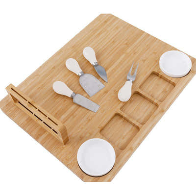 DS BS Bamboo Cheese Board and Knife Set
