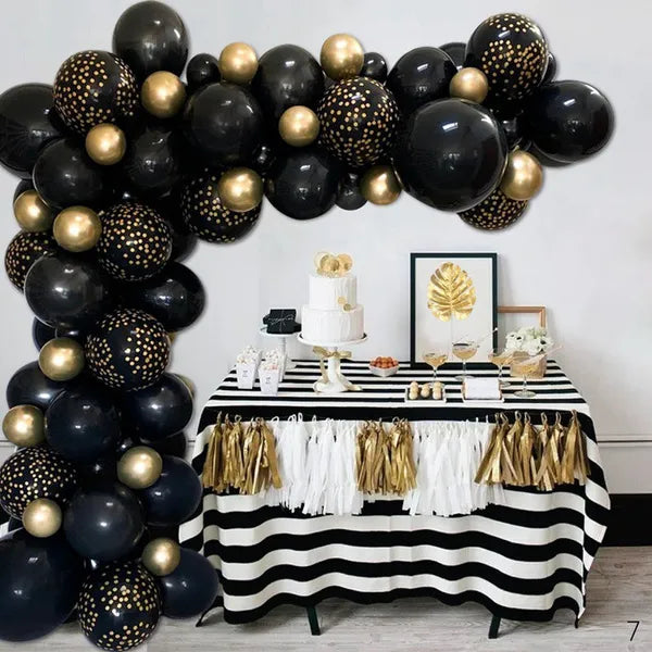 DS BS 137Pcs Balloon Garland Kit-Black and Gold