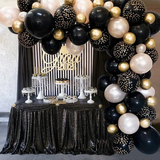 DS BS 137Pcs Balloon Garland Kit-Black and Gold