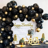 DS BS 137Pcs Balloon Garland Kit-Black and Gold