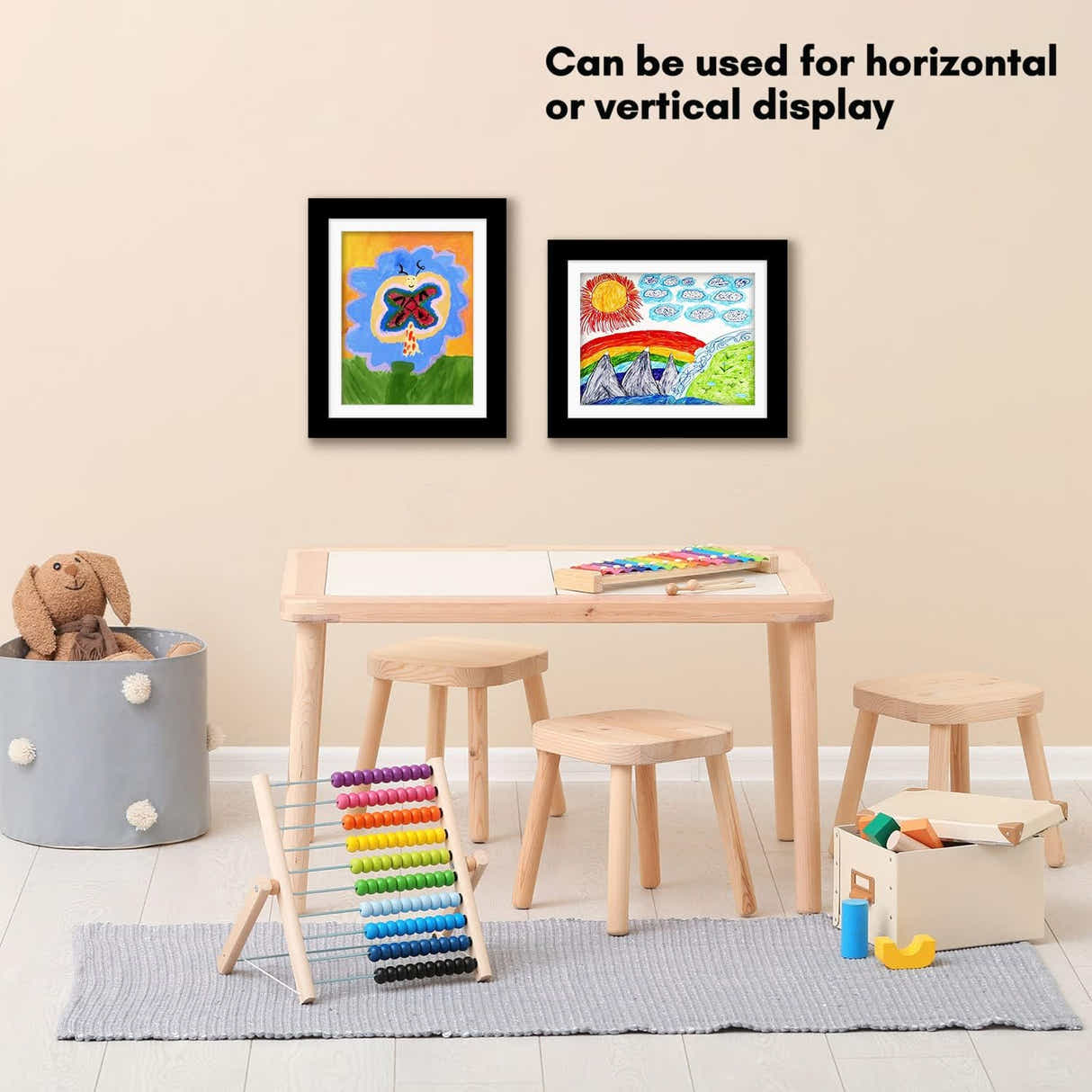 DS BS Kids Artwork Picture Frame 34x25CM-Black