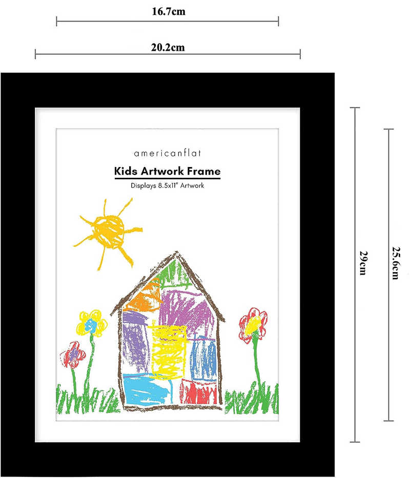 DS BS Kids Artwork Picture Frame 34x25CM-Black
