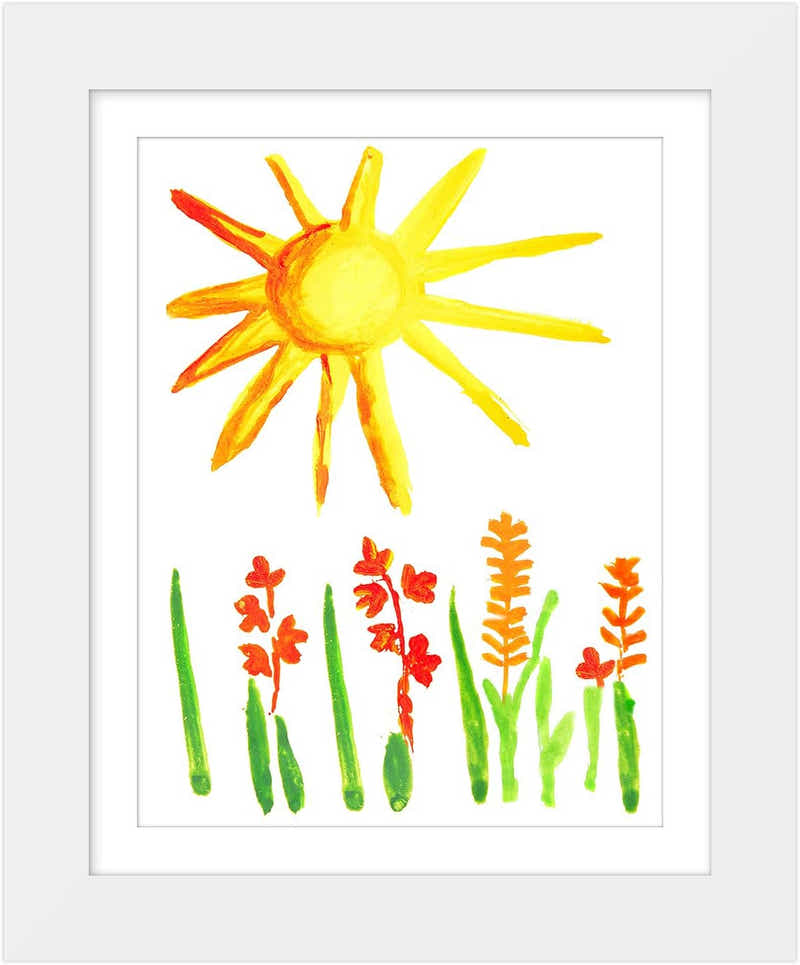 DS BS Kids Artwork Picture Frame 34x25CM-White