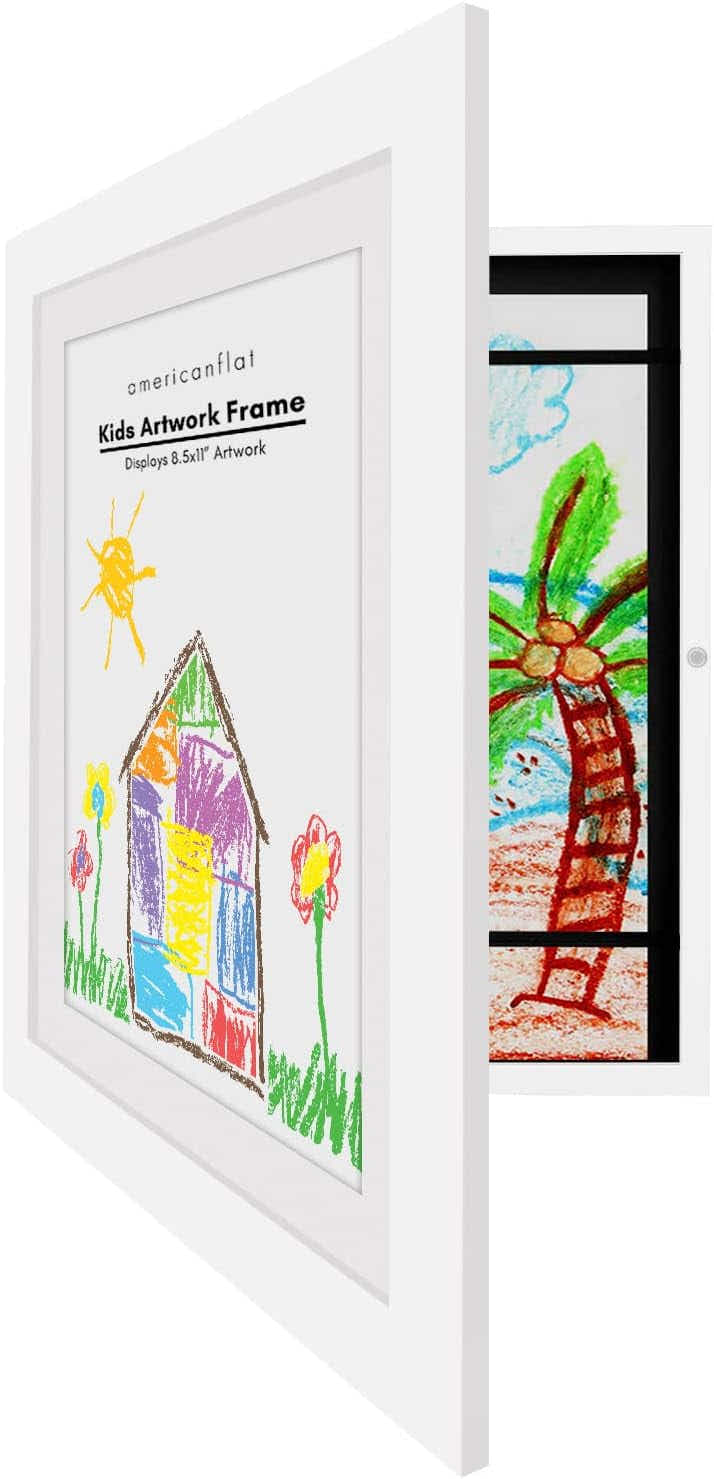 DS BS Kids Artwork Picture Frame 34x25CM-White
