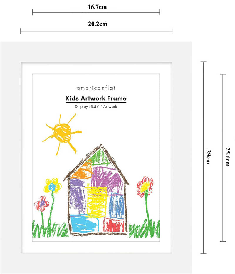 DS BS Kids Artwork Picture Frame 34x25CM-White