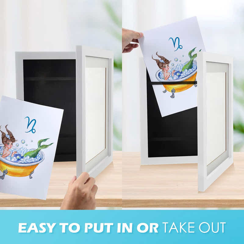 DS BS Kids Artwork Picture Frame 34x25CM-White