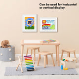 DS BS Kids Artwork Picture Frame 34x25CM-White