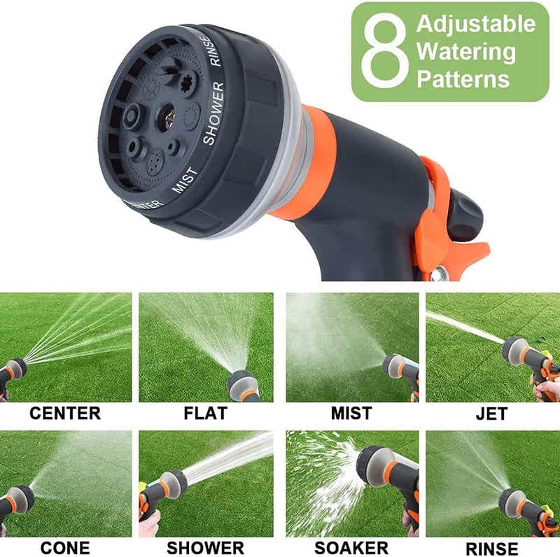 DS BS Water Spray Nozzle with 8 Adjustable Watering Patterns