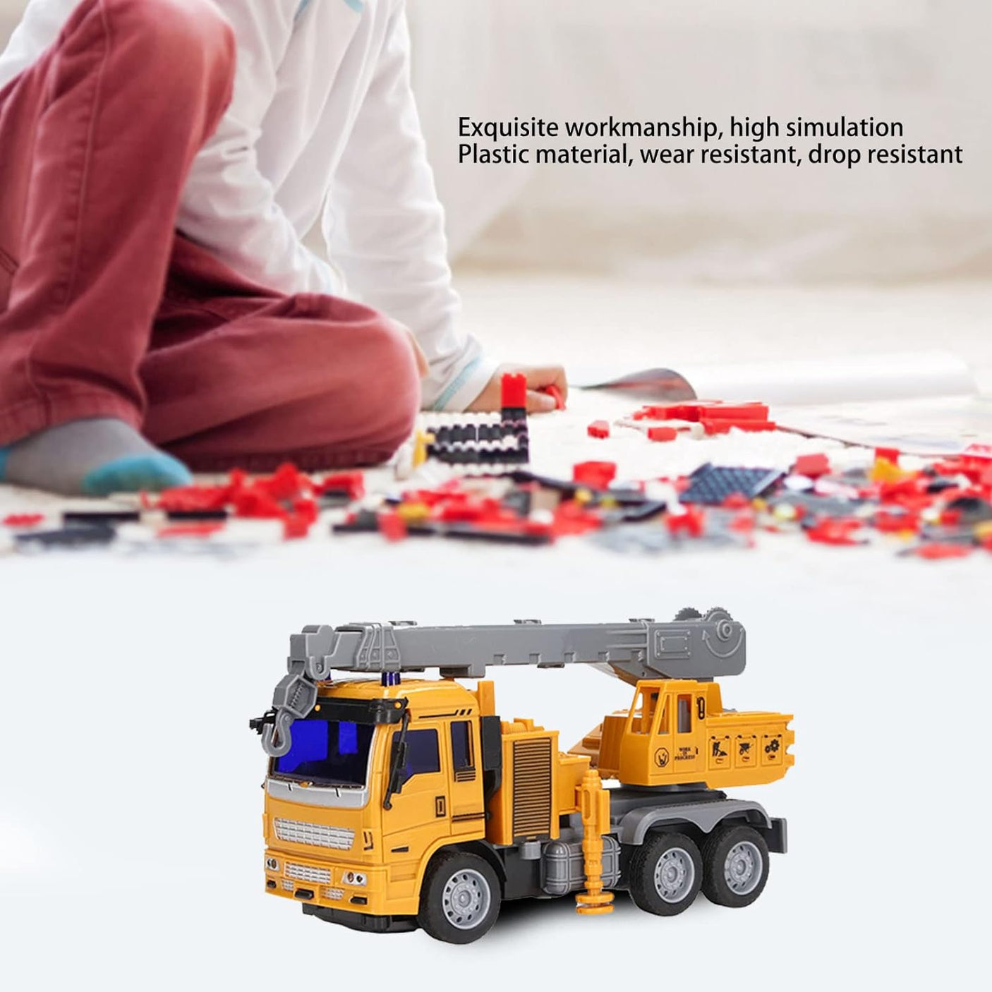DS BS RC 4-Channel Crane Truck Toy
