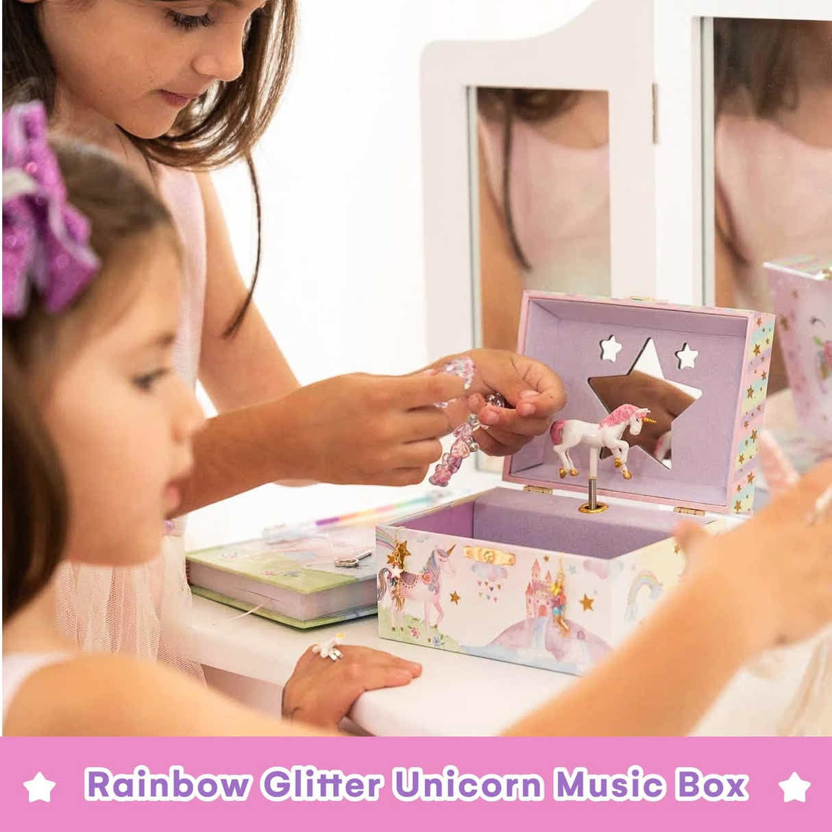DS BS Jewelkeeper Girl's Musical Jewelry Storage Box