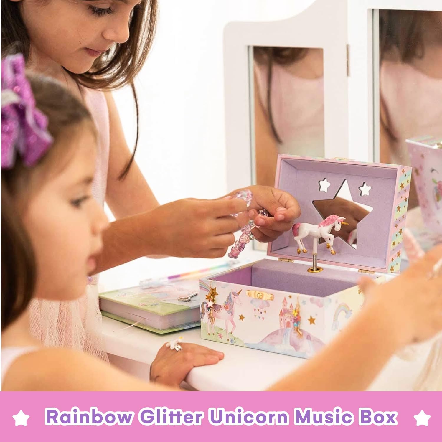 DS BS Jewelkeeper Girl's Musical Jewelry Storage Box