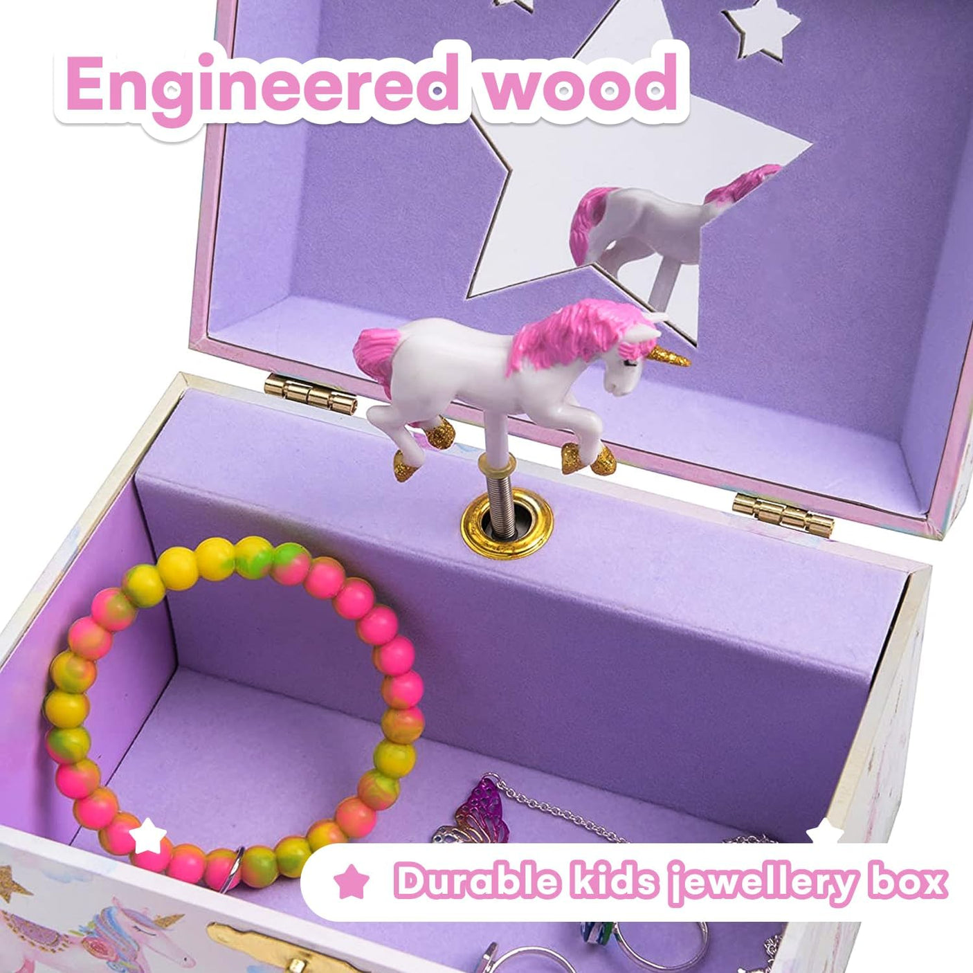 DS BS Jewelkeeper Girl's Musical Jewelry Storage Box