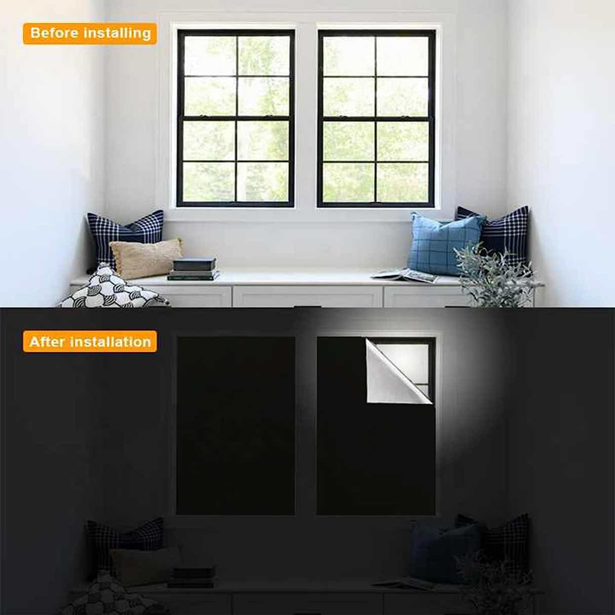 DS BS Window Curtain Shade 100% Black Out 150×400CM