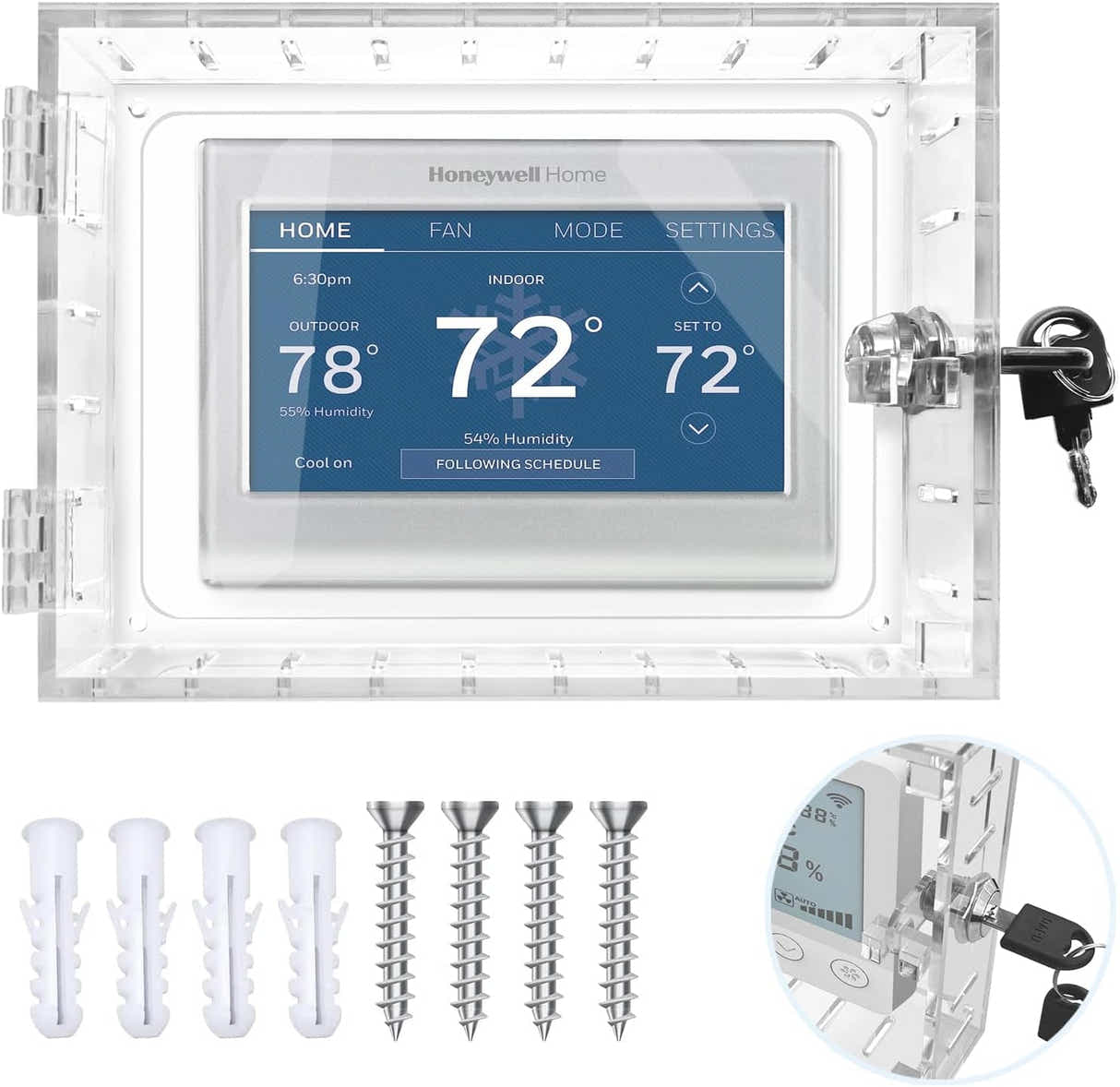 DS BS Thermostat Lock Box with Key