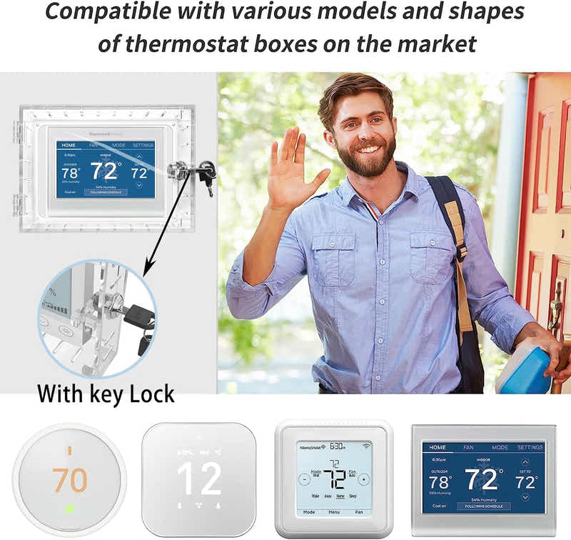 DS BS Thermostat Lock Box with Key