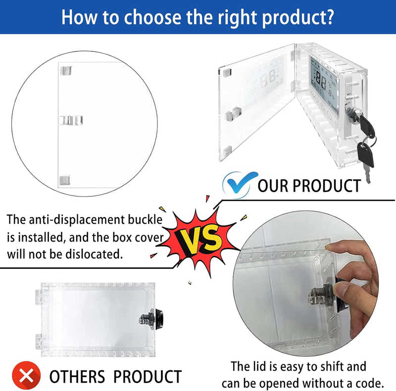 DS BS Thermostat Lock Box with Key
