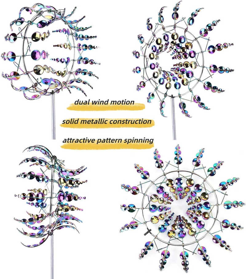 DS BS 3D Magical Metal Wind Spinners