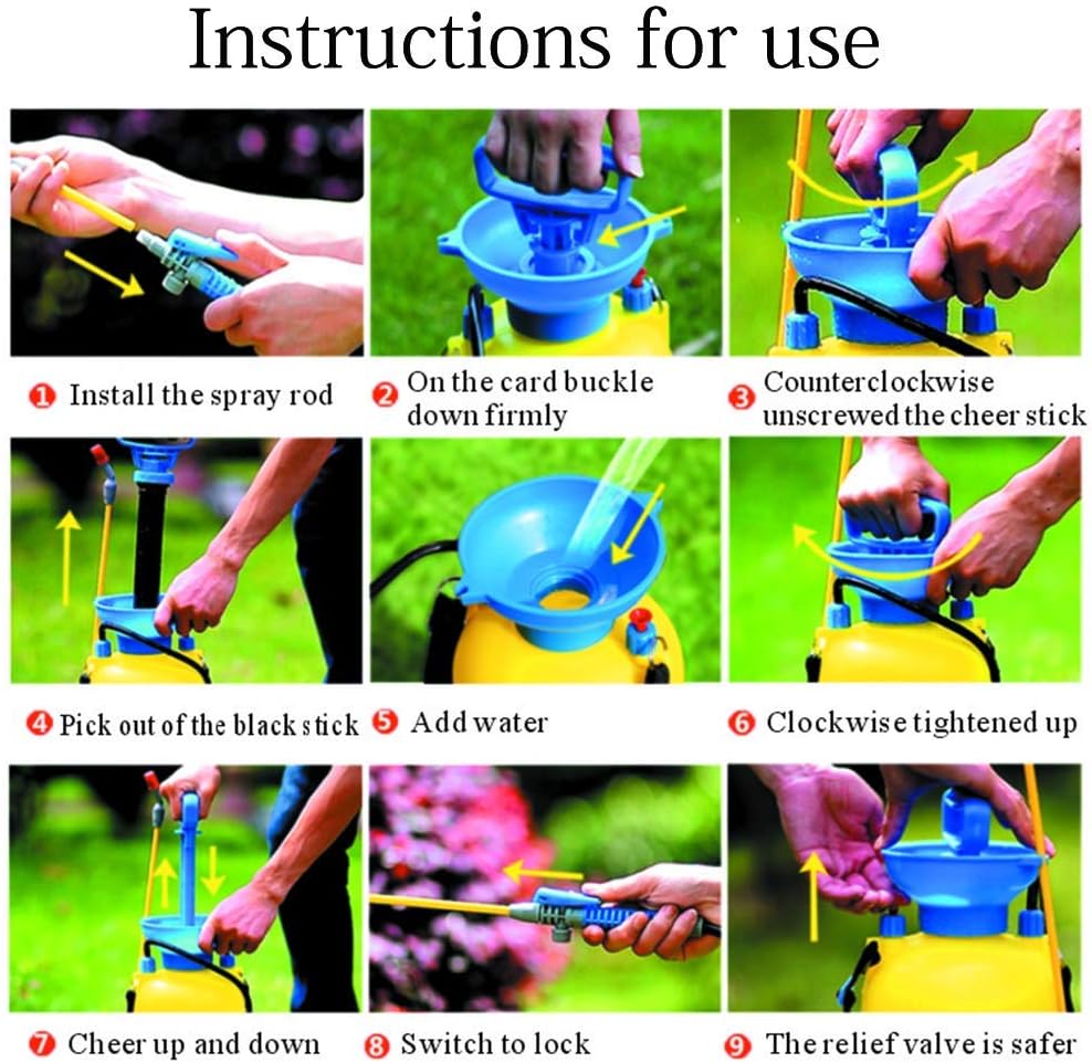 DS BS Garden Pressure Sprayer 8L