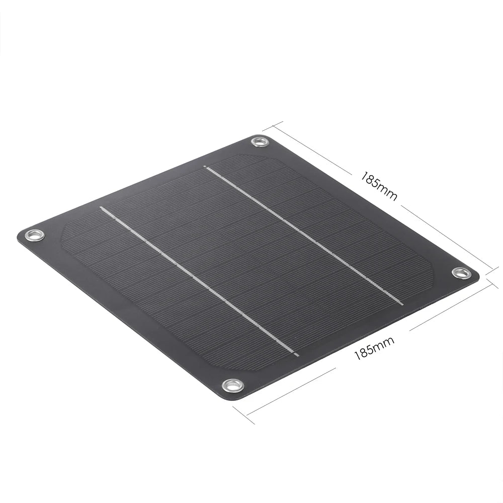 DS BS 5W Solar Fan for Greenhouse,Chicken House, Doghouse,Shed