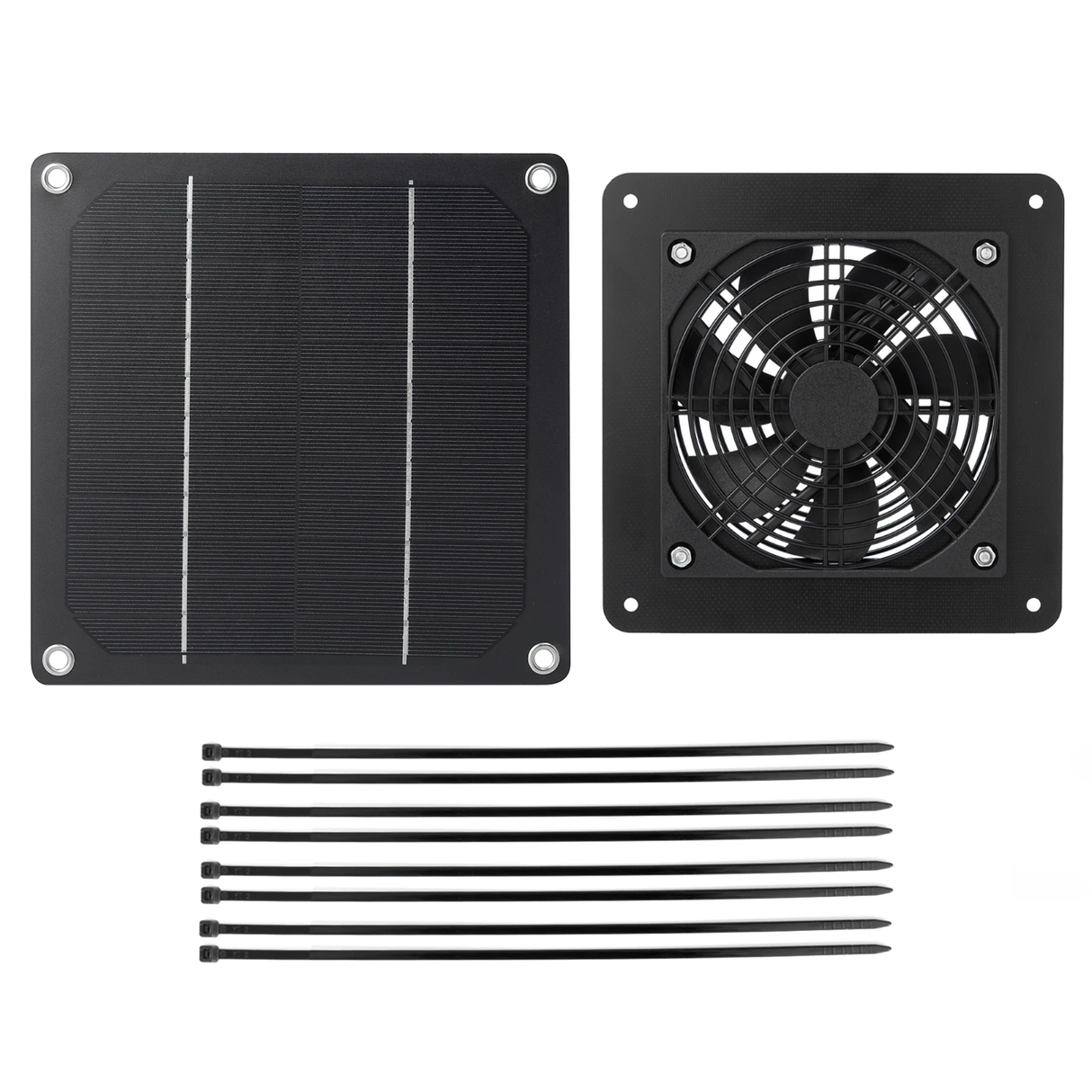 DS BS 5W Solar Fan for Greenhouse,Chicken House, Doghouse,Shed