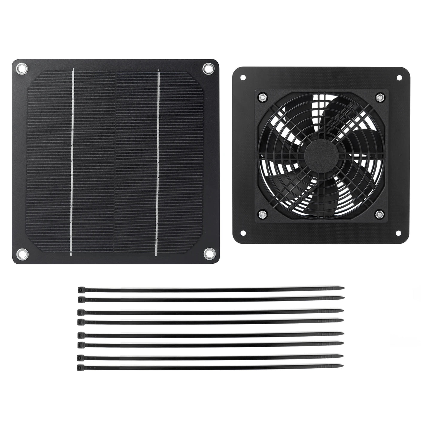 DS BS 5W Solar Fan for Greenhouse,Chicken House, Doghouse,Shed