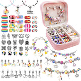 DS BS 66Pcs Charm Bracelet Making Kit for Girls-Rainbow