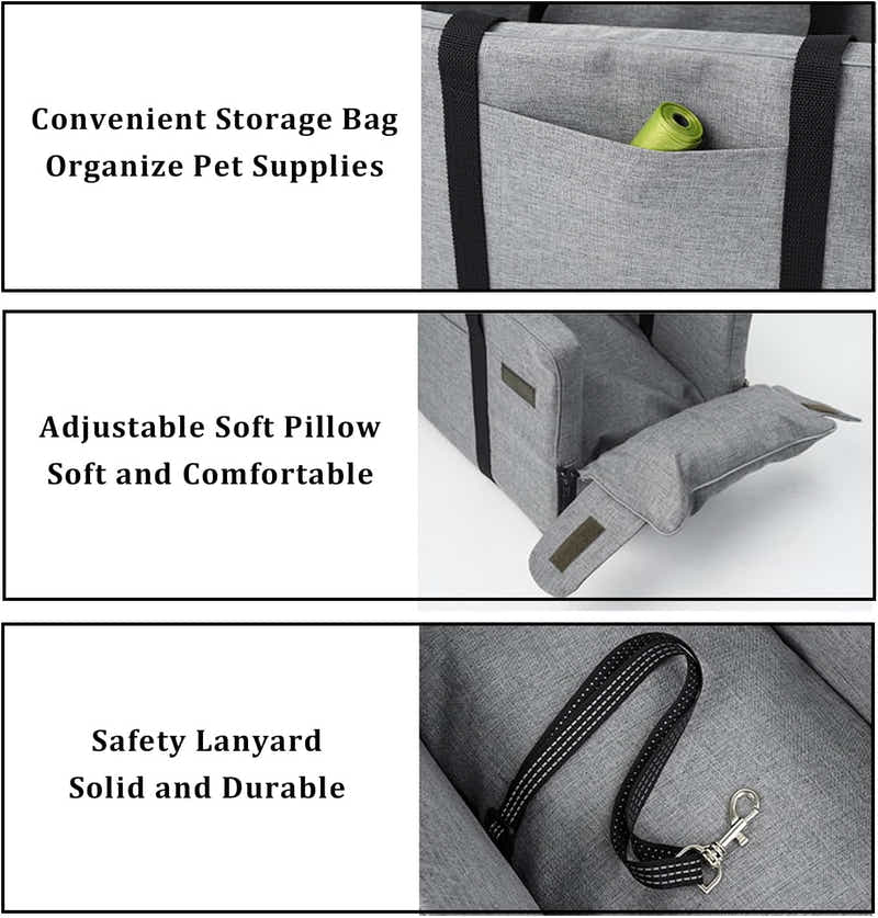 DS BS Dog Car Seat for Console Booster