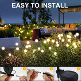 DS BS 2 Pack 10 LED Solar Powered Firefly Lights