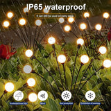 DS BS 2 Pack 10 LED Solar Powered Firefly Lights