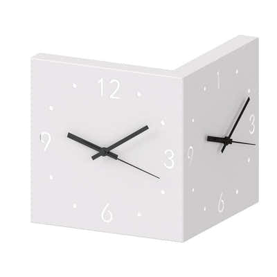 DS BS Two-Faced Corner Wall Clock