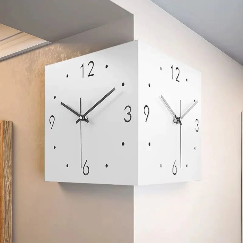 DS BS Two-Faced Corner Wall Clock