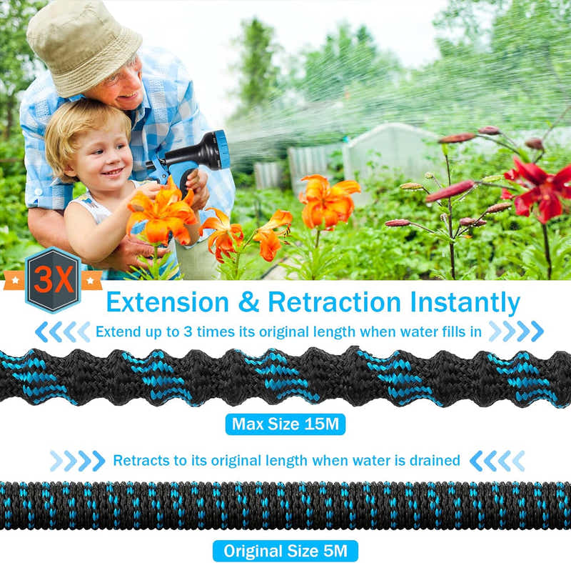 DS BS Expandable Garden Hose Pipe 15M