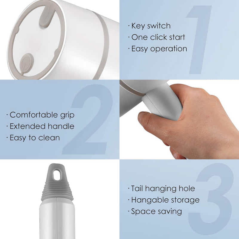 DS BS USB Rechargeable Electric Cleaning Brush with 6 Interchangeable Heads