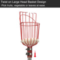 DS BS Fruit Picker Pole with Basket Telescoping
