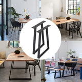 DS BS Set Of 2 Trapezoid-Shape Table Legs