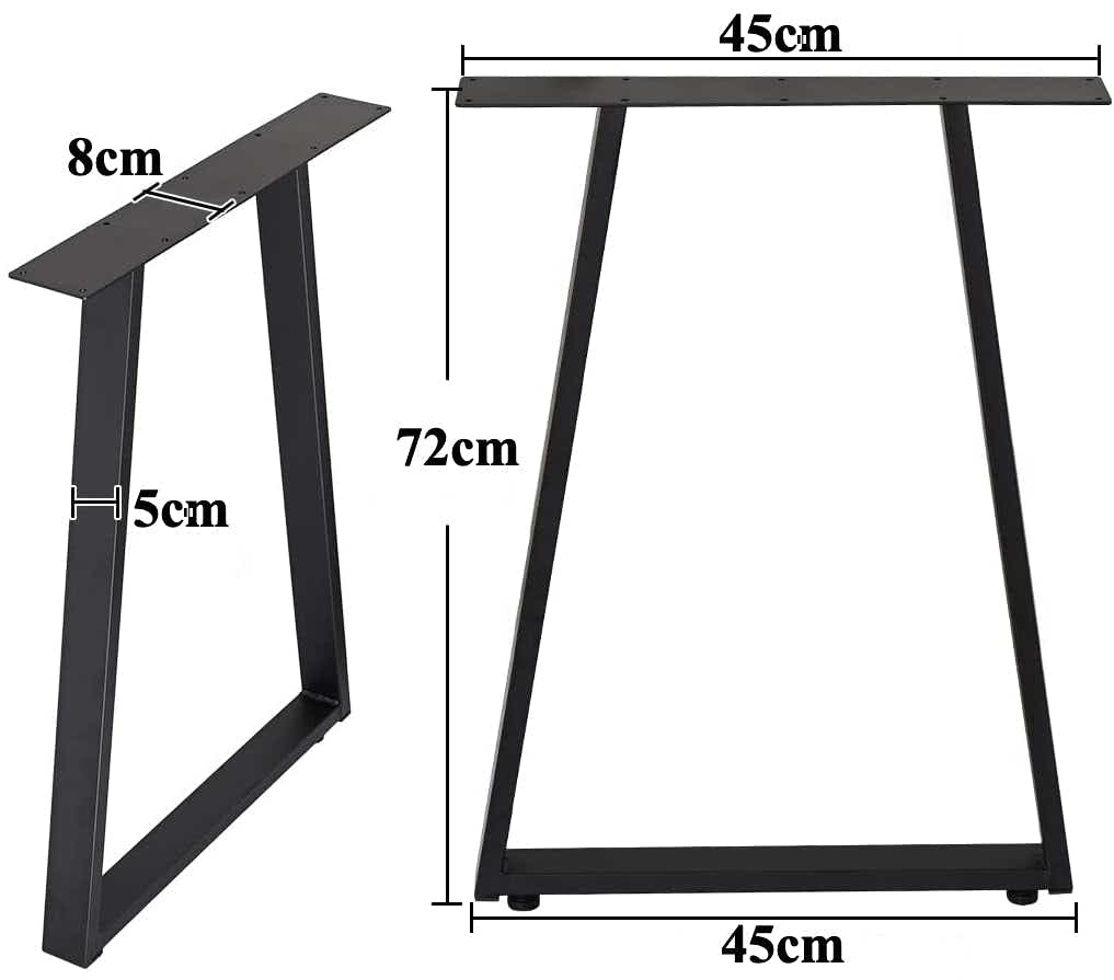 DS BS Set Of 2 Trapezoid-Shape Table Legs