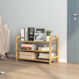 DS BS 3-Tier Bamboo Shoe Rack Shoe Storage Organizer