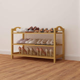 DS BS 3-Tier Bamboo Shoe Rack Shoe Storage Organizer