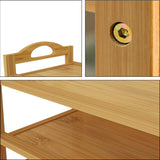 DS BS 3-Tier Bamboo Shoe Rack Shoe Storage Organizer